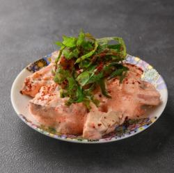 Spicy Pollack Roe with Mayonnaise and Lotus Root