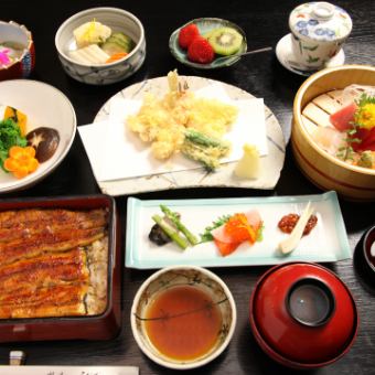 旬のお刺身と鰻重コース　（月）