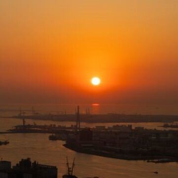 天気が良い日は夕日もご覧いただけます！