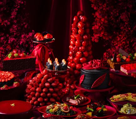 【平日ランチビュッフェ】紅酔 -The Strawberry Addiction-　1.13～2.28　90分制