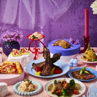 【土日祝ディナービュッフェ】　COLOR PERSONA Strawberry Stage 3月1日～5月10日　90分制