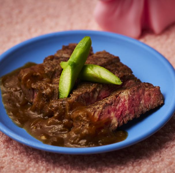 【ディナー限定】　アンガス牛ステーキ リヨネーズソース