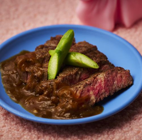 【ディナー限定】　アンガス牛ステーキ リヨネーズソース