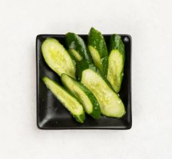 Cucumber pickled in wasabi