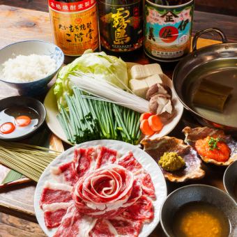 [☆Recommended for year-end parties, dates, etc.☆] Horse meat shabu-shabu delivered directly from Kumamoto + all-you-can-drink with draft beer (last order 90 minutes) 8 dishes in total