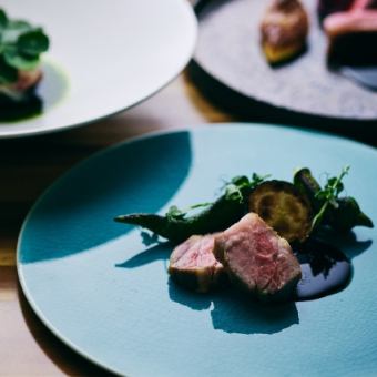 【旬な食材を用い四季を辿るライトディナーコース】1日1組限定で旬な食材を使用した全5品