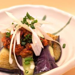 赤茄子の炭焼き 麻婆仕立て＜1人前＞