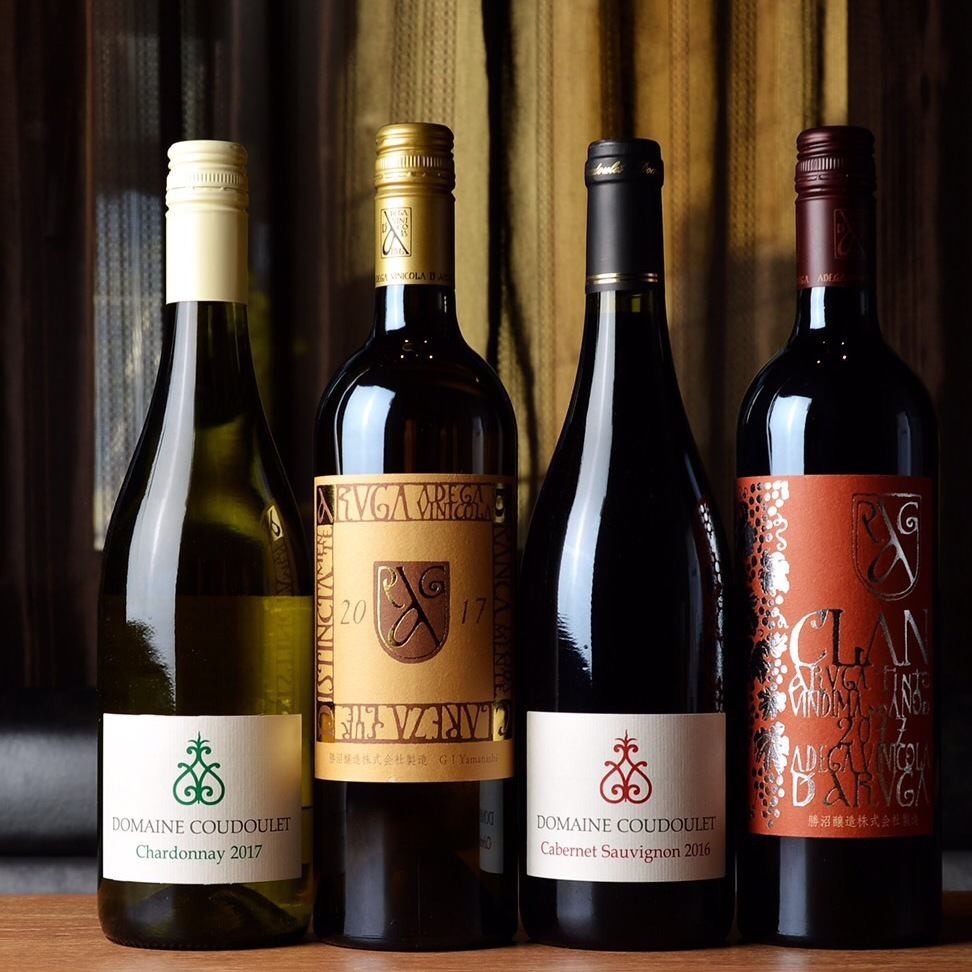 焼き鳥に合うワイン・シャンパンは常時20種以上ご用意☆