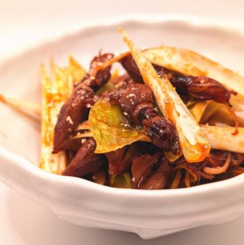 ホタルイカと山菜の韓国辛味噌和え＜1人前＞