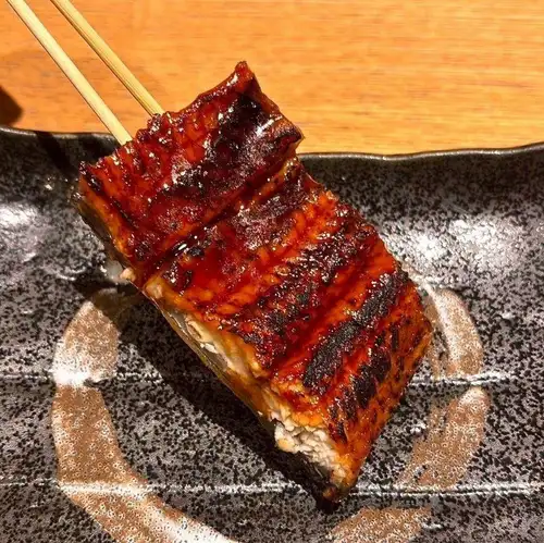 Charcoal-grilled eel with sansho pepper