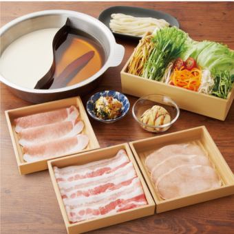 Pork Shabu Set: 1,848 yen (tax included) [One-serving set]