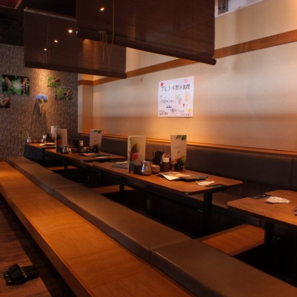 Very popular for banquets♪ We have tatami rooms available for private use by large groups!