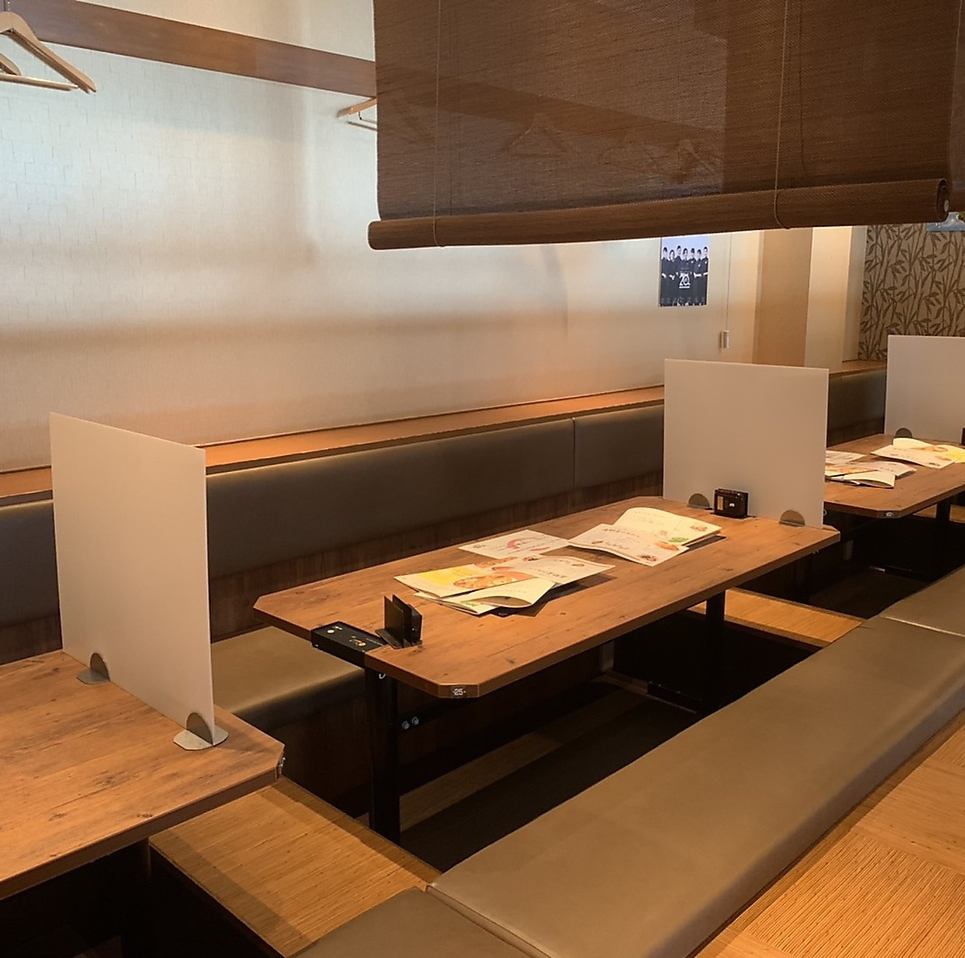 ゆったりくつろげる掘りごたつで楽しいお食事を◎