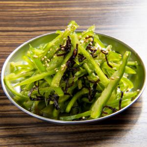 Addictive Sesame Salt Cucumber/Infinite Green Peppers/Edamame Soybeans/Grilled Green Peppers/Grilled Onion Vegetables