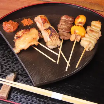 【特選スエヒロガリコース】◆厳選した信玄鶏の絶品串や多彩な創作和食を堪能！5,980円 (税込)