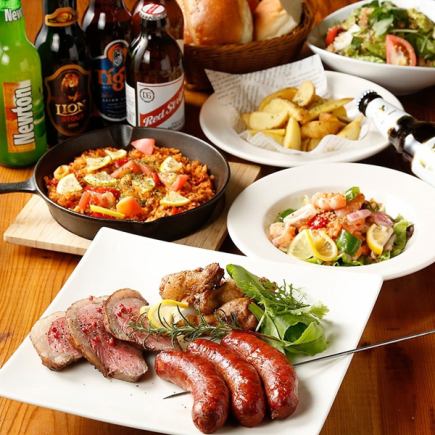 【生ビールもOK！3時間飲み放題付】肉とシェフ特製パスタの贅沢ディナー【3500円】金土祝前不可