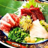 【구마모토】 鮮馬 붉은 햇살 (Horse sashimi)
