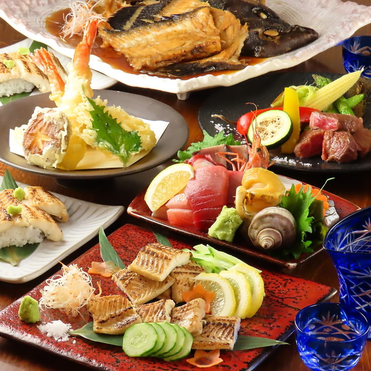 鍋や七輪焼きが楽しめる贅沢コースございます。宴会も大歓迎