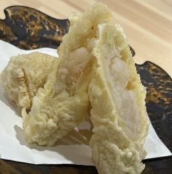 海老の湯葉巻き天婦羅
