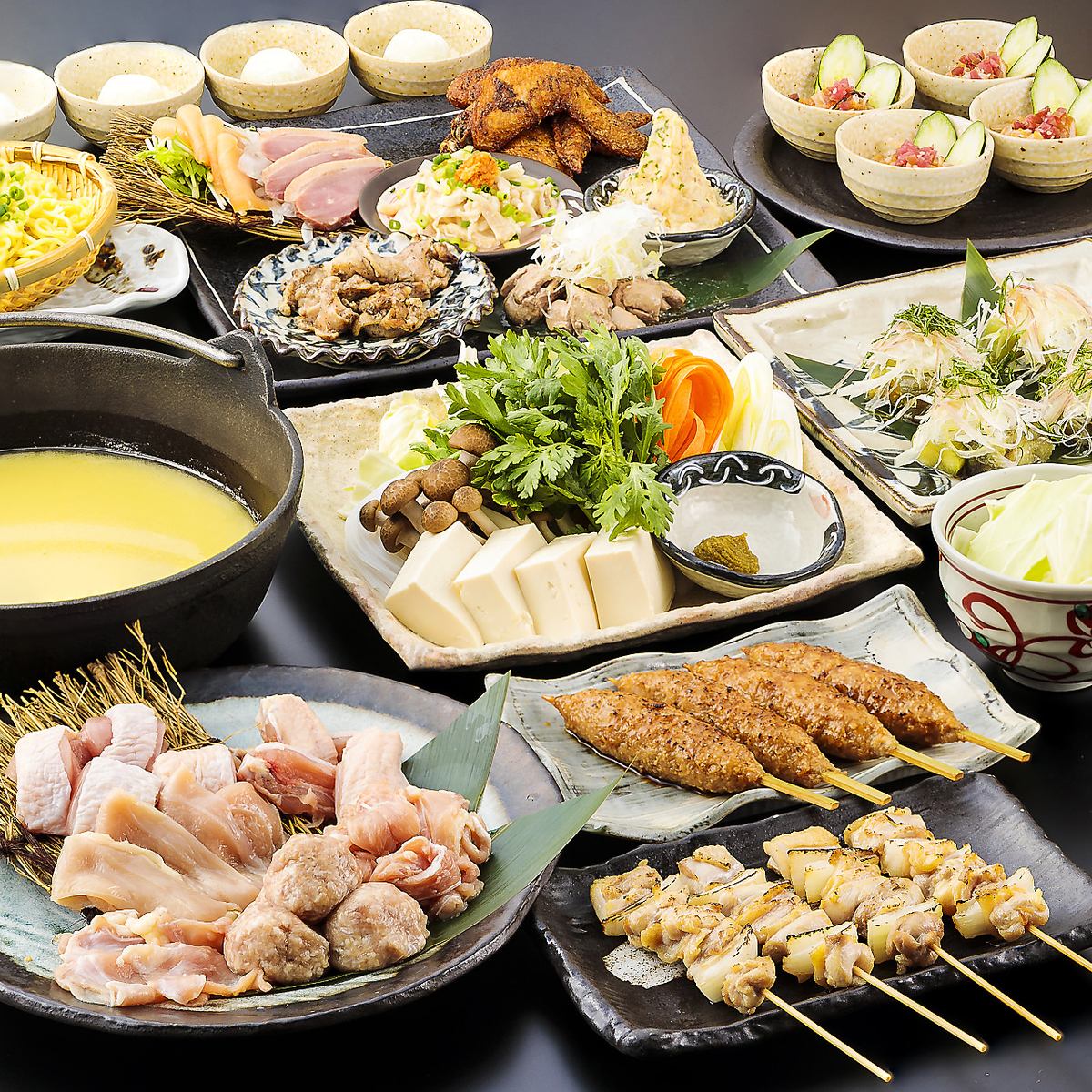 Private rooms near Ube Shinagawa station ★ Chicken dishes with plentiful feeling ♪ Courses are coupons from 3500 yen ~!