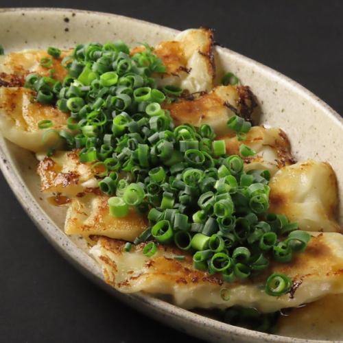 Green onion dumplings with ponzu sauce (5 pieces)