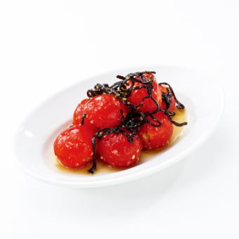 Petit tomato namul/Korean seaweed/edamame