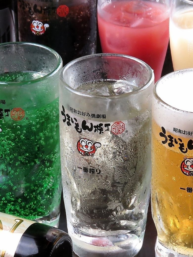 飲み放題付きのお得なコース多数！単品飲み放題もあります♪