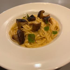 Pasta with fragrant porcini mushroom sauce