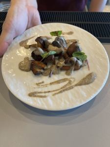 Sauteed Shiitake mushrooms with soy sauce