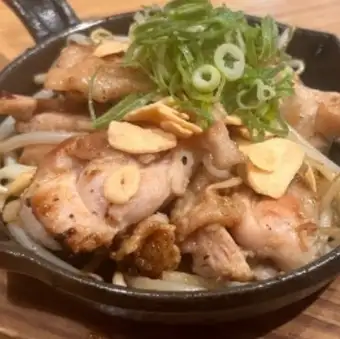 【新MENU】鶏のガーリック炒め