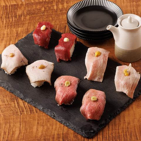 Our prided meat sushi where you can enjoy the original taste of meat