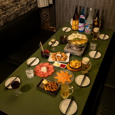 完全個室あり◎生ビール付き★肉料理食べ飲み放題3500円～