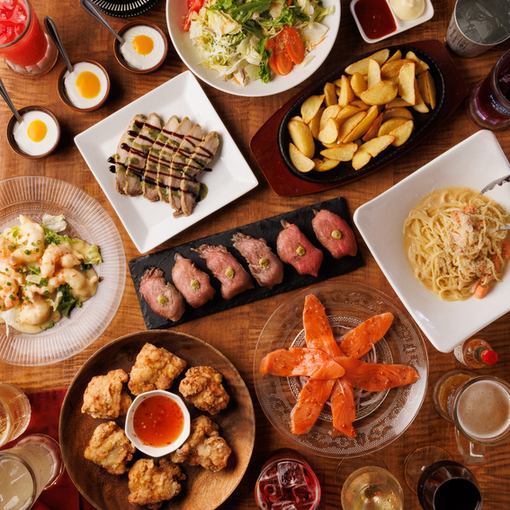 Includes draft beer ◎ "Classic Course" 9 dishes including roast meat sushi, 2 hours of all-you-can-drink 5500 yen ⇒ 4500 yen