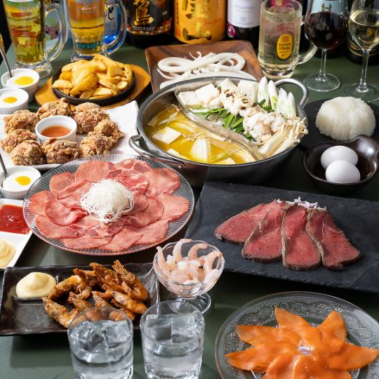 『極上和食コース』贅沢選べるW鍋含9品全品食べ放題 3時間飲み放題6000円⇒5000円