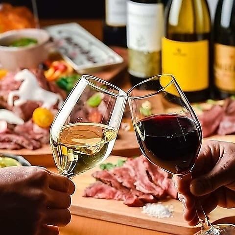 極上肉×飲み放題で贅沢な夜を演出。