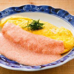 Mentaiko cheese omelet