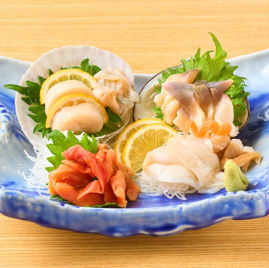 貝刺し4点盛り