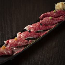 和牛肉寿司三種盛り合わせ