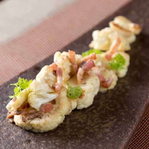 野菜とベーコンソテー　アンチョビ風味