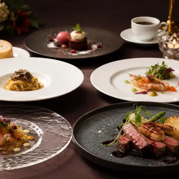 【ランチ・ディナーを贅沢に。】旬の素材が彩る本格コースご用意しております◎