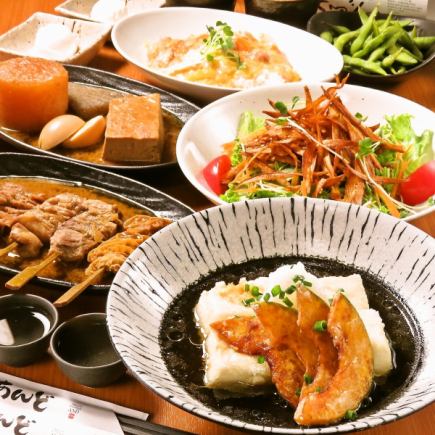【煮込串屋あんど/ライトプラン◎】人気の煮込み串や〆のうどん等全6品/2H飲み放題付3,500円