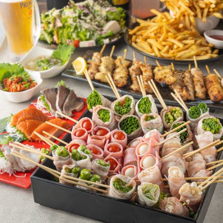 【3時間食べ飲み放題】盛岡大通りコスパNo.1!100種類以上♪『スタンダード食べ飲み放題』3,500円
