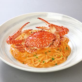 ワタリガニのクリームソーススパゲッティ