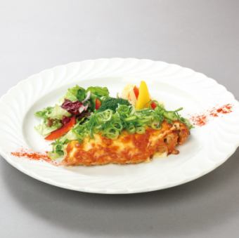 チキンのネギチーズ焼き