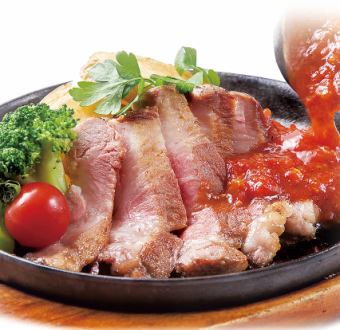 イベリコ豚の鉄板焼き