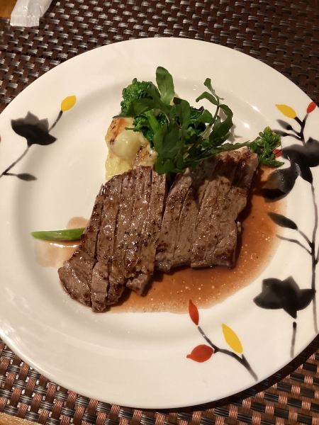 Japanese beef steak made from domestic beef