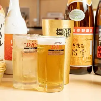 [Happy Hour - Monday, Wednesday, Thursday Only] Draft beer & highballs for only 199 yen per glass! Limited to orders placed between 17:00 and 19:00.