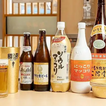 【120분 단품 음료 무제한】맥주나 일본술, 막걸리까지◎다채로운 메뉴가 집결 2,000엔