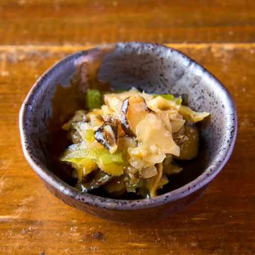 つぶ貝わさびのピリ辛仕立て