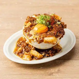 麻婆豆腐配滿滿的豆沙